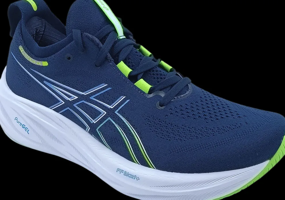 Asics Nimbus 26 french blue/electric lime