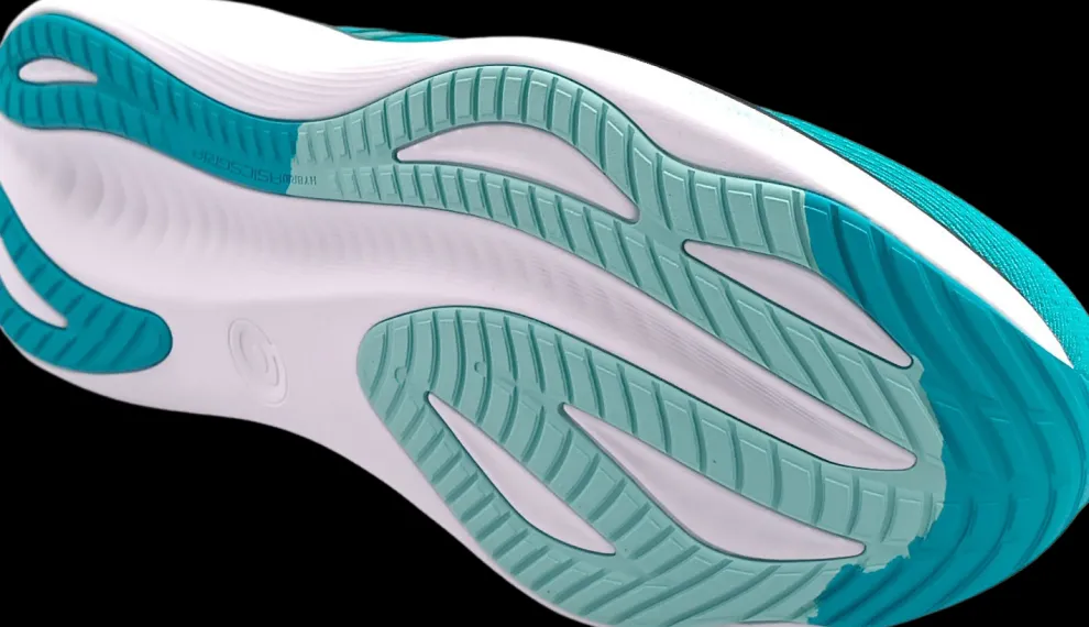 Asics Nimbus 27 wave teal/saxon green