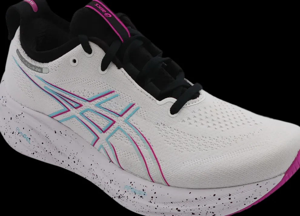 Asics Nimbus 26 white/soothing sea