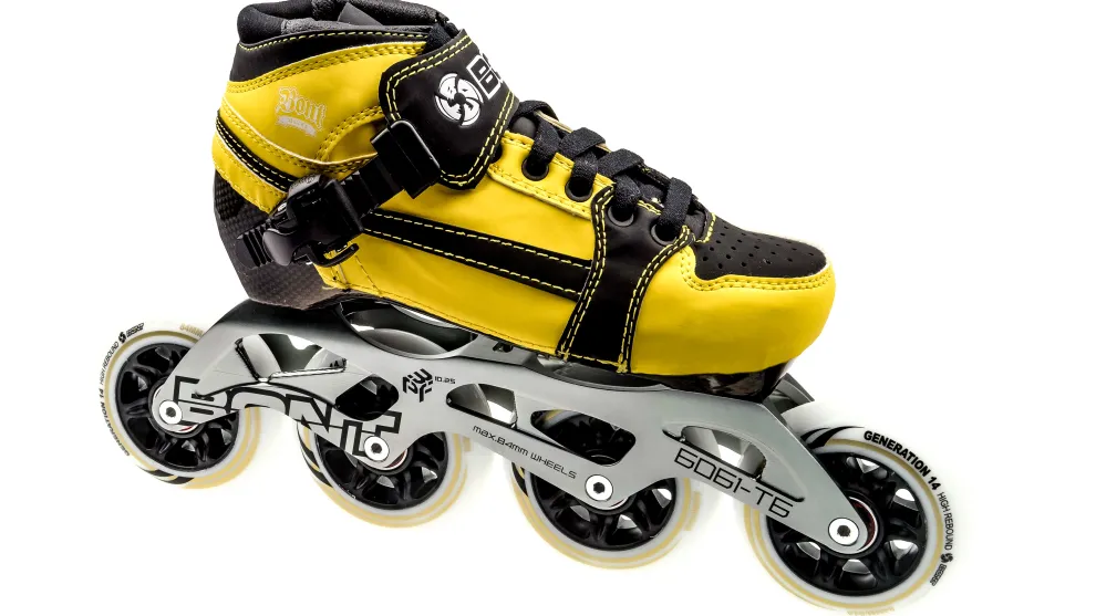 Bont Pursuit Skate Yellow/Black Skate Kids 84mm
