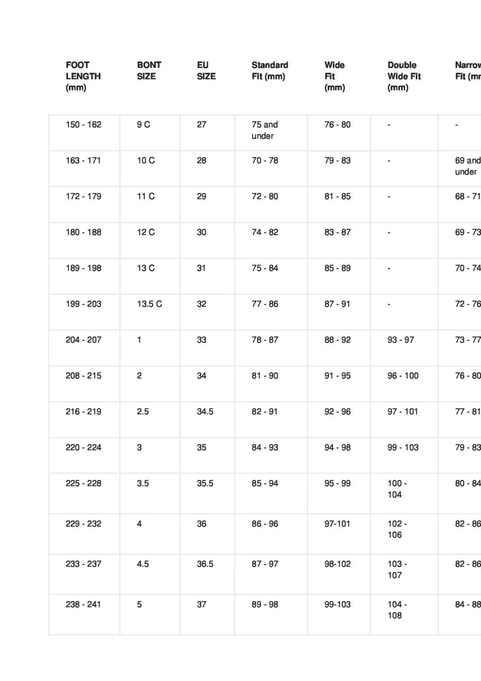 Bont Z skeelerschoen 2 punts 195mm