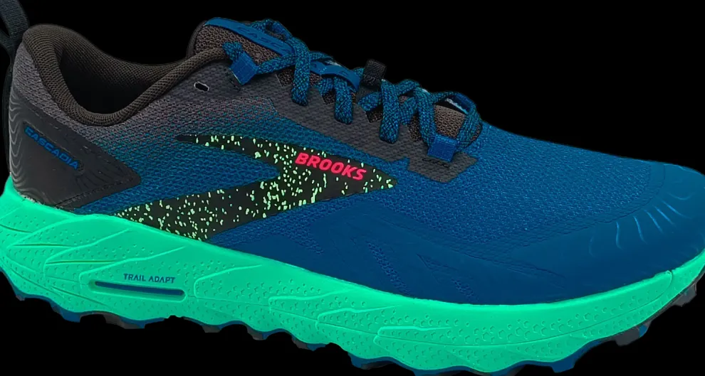 Brooks Cascadia 17 victoria blue/black/spring red