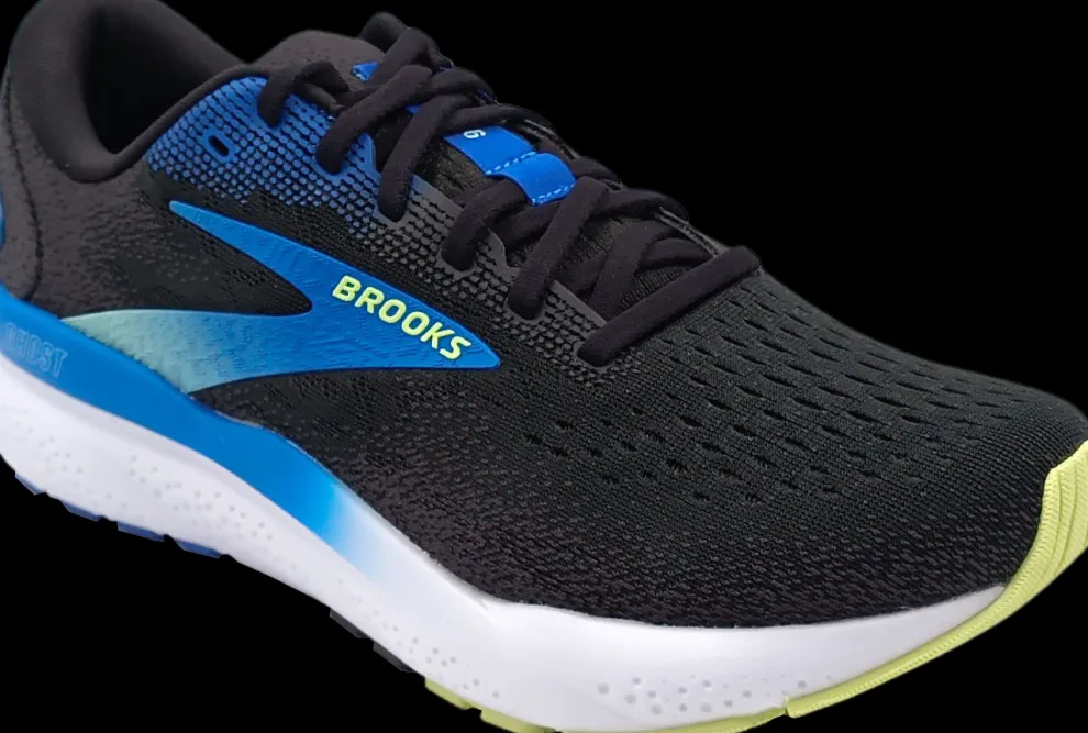 Brooks Ghost 16 black/cobalt/neo yellow