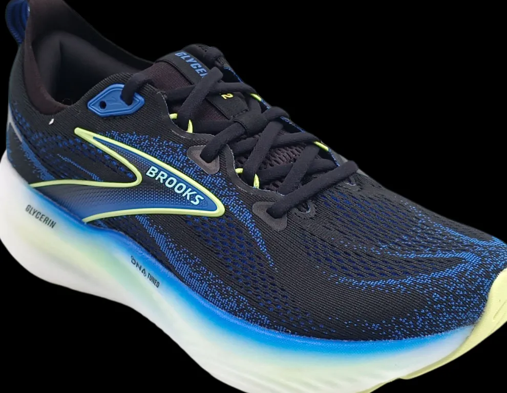 Brooks Glycerin 22 black/cobalt/neo yellow