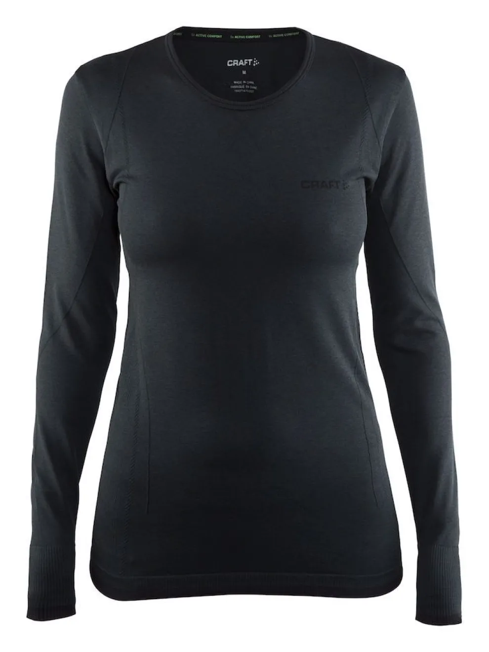 Craft Active Comfort RN LS Women Black Solid