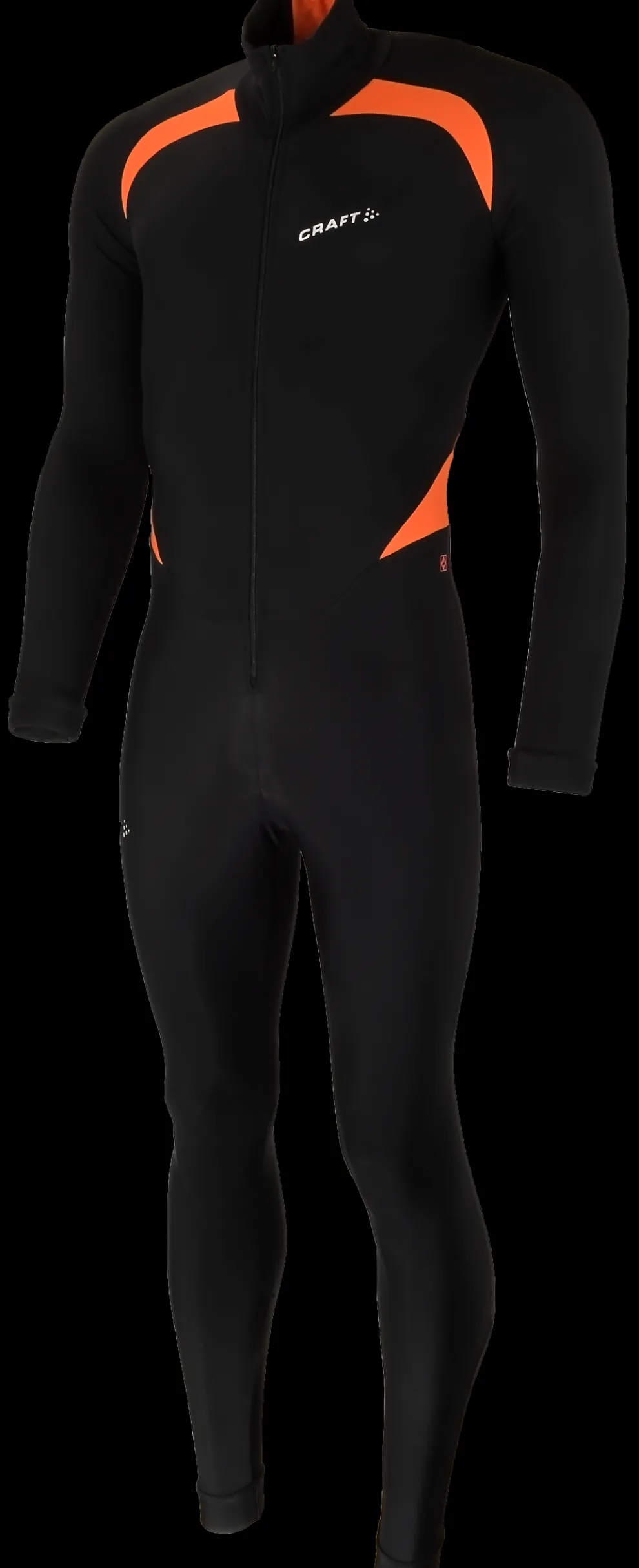 Craft Thermo schaatspak colorblock zwart/oranje
