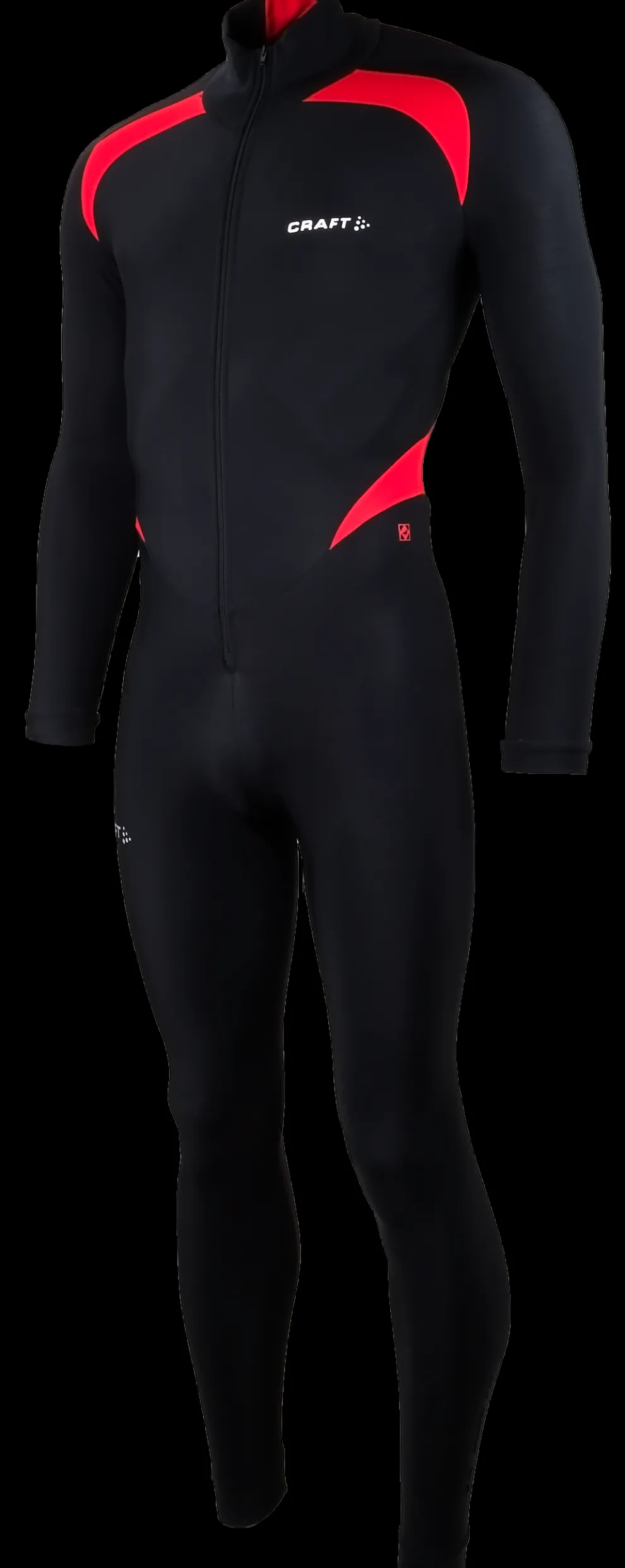 Craft Thermo schaatspak colorblock zwart/rood