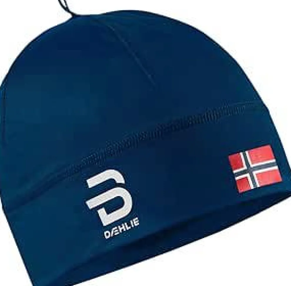 Daehlie muts met Noorse vlag blauw