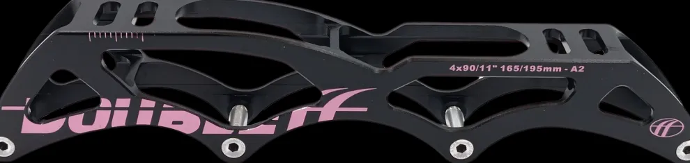 DoubleFF 11.0" 4x90 165/195mm zwart/roze