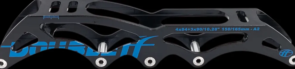 DoubleFF 10.28" 4x84/3x90 150/165mm zwart/blauw