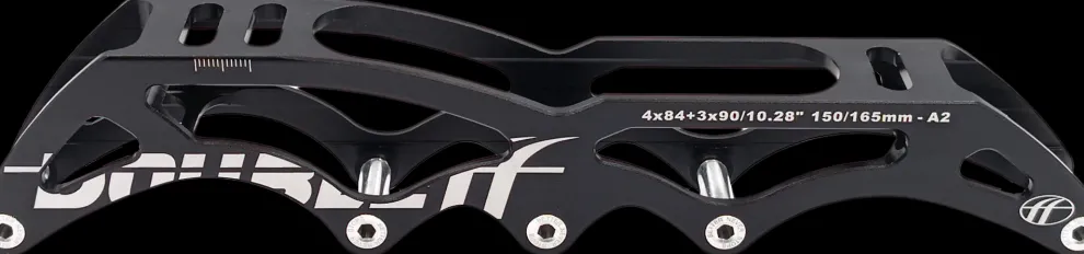 DoubleFF 10.28" 4x84/3x90 150/165mm zwart/wit