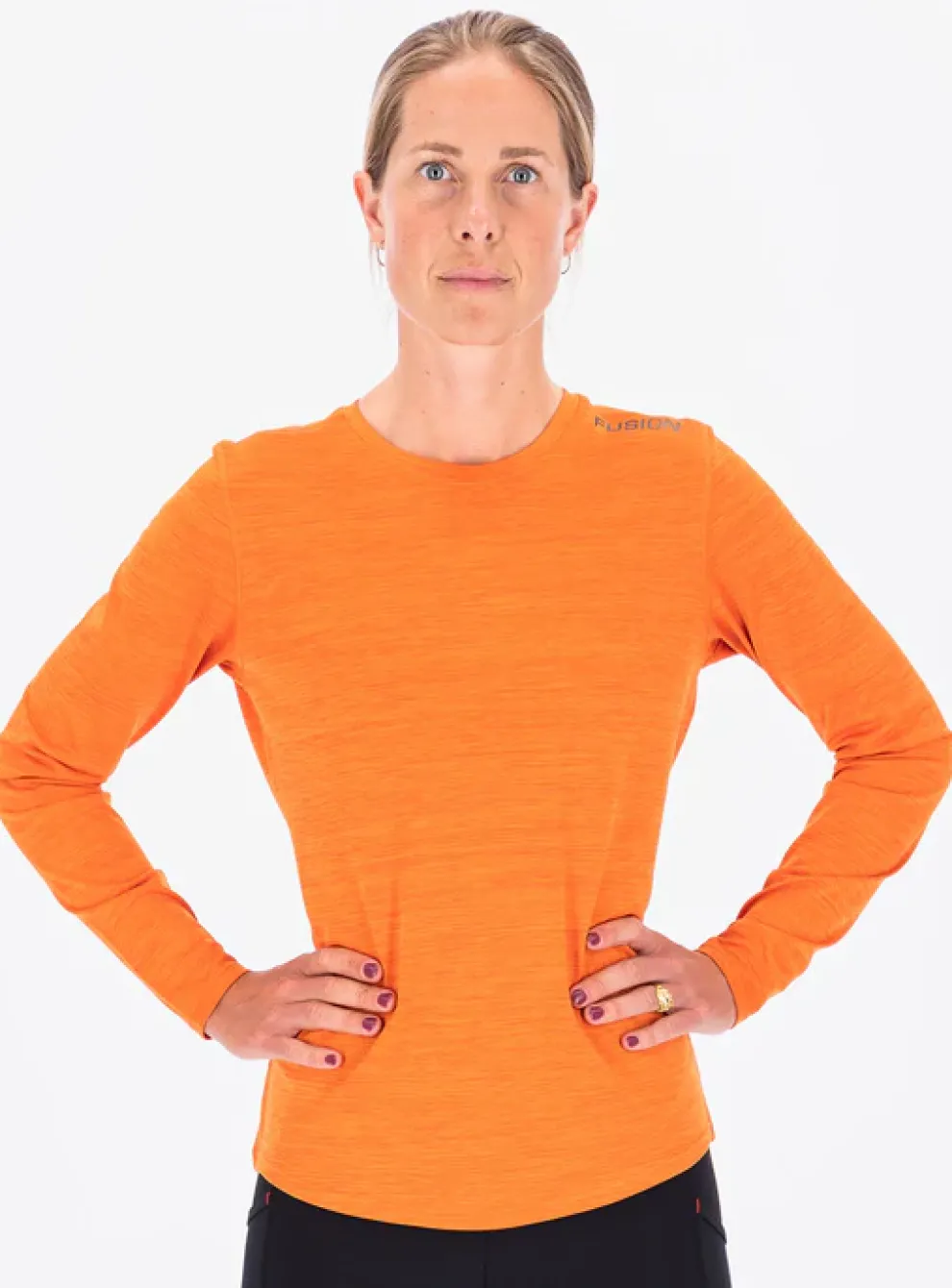 Fusion womens C3 long sleeve orange