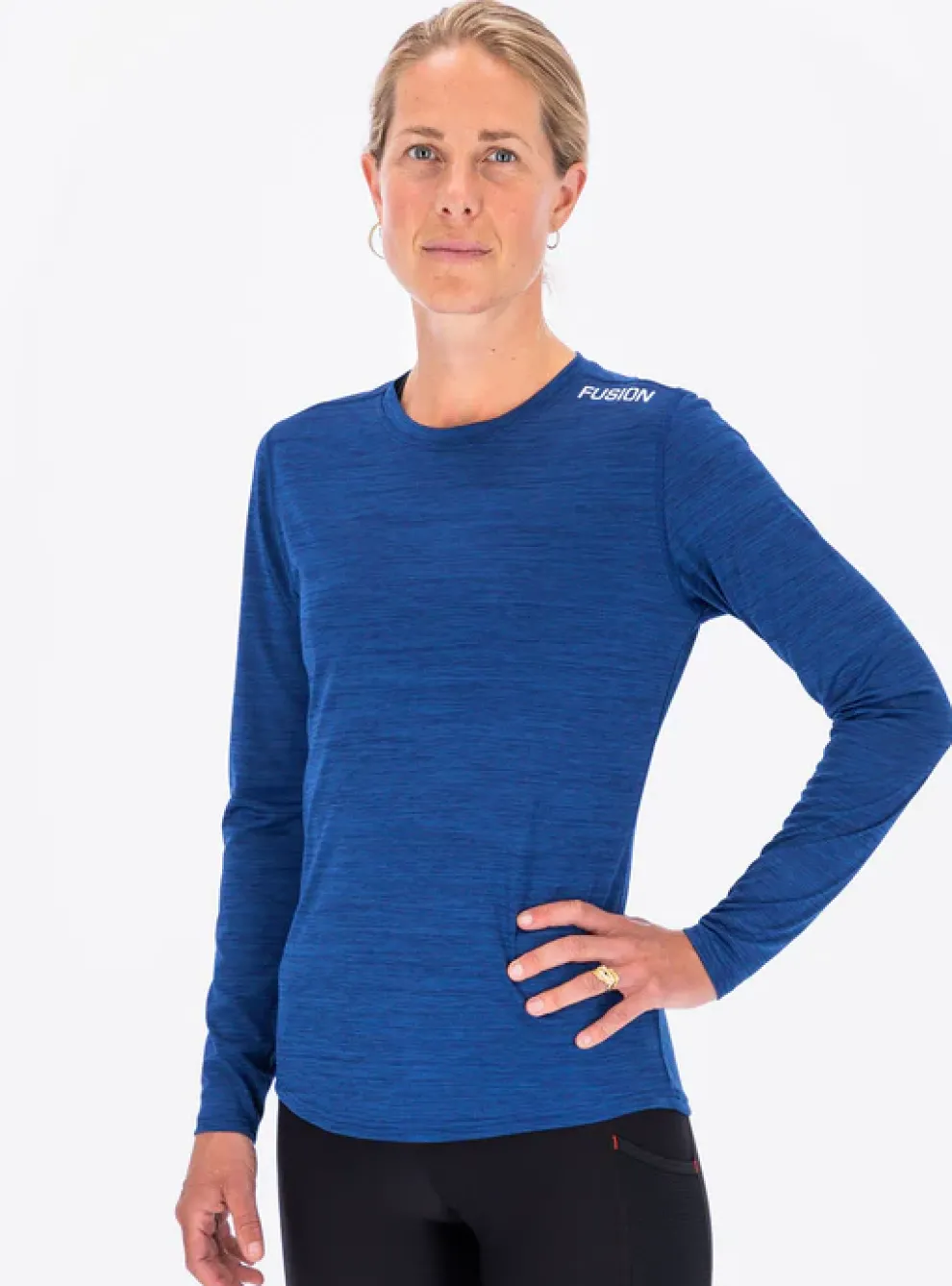 Fusion womens C3 long sleeve night blue