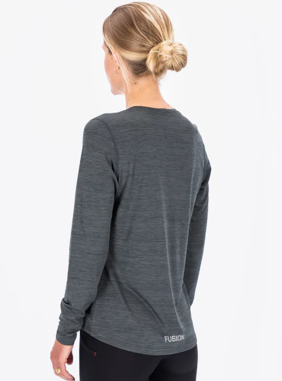 Fusion womens C3 long sleeve grey