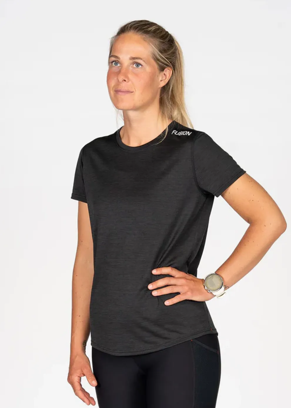 Fusion womens C3 t-shirt black
