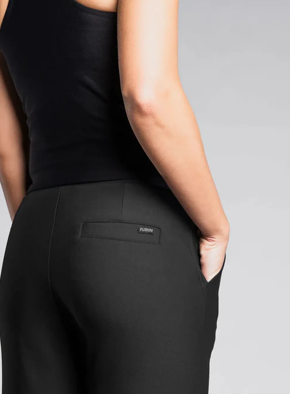 Fusion womens urban pants black