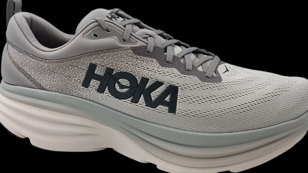 Hoka One One Bondi 8 sharkskin / harbor mist [wide 2E]