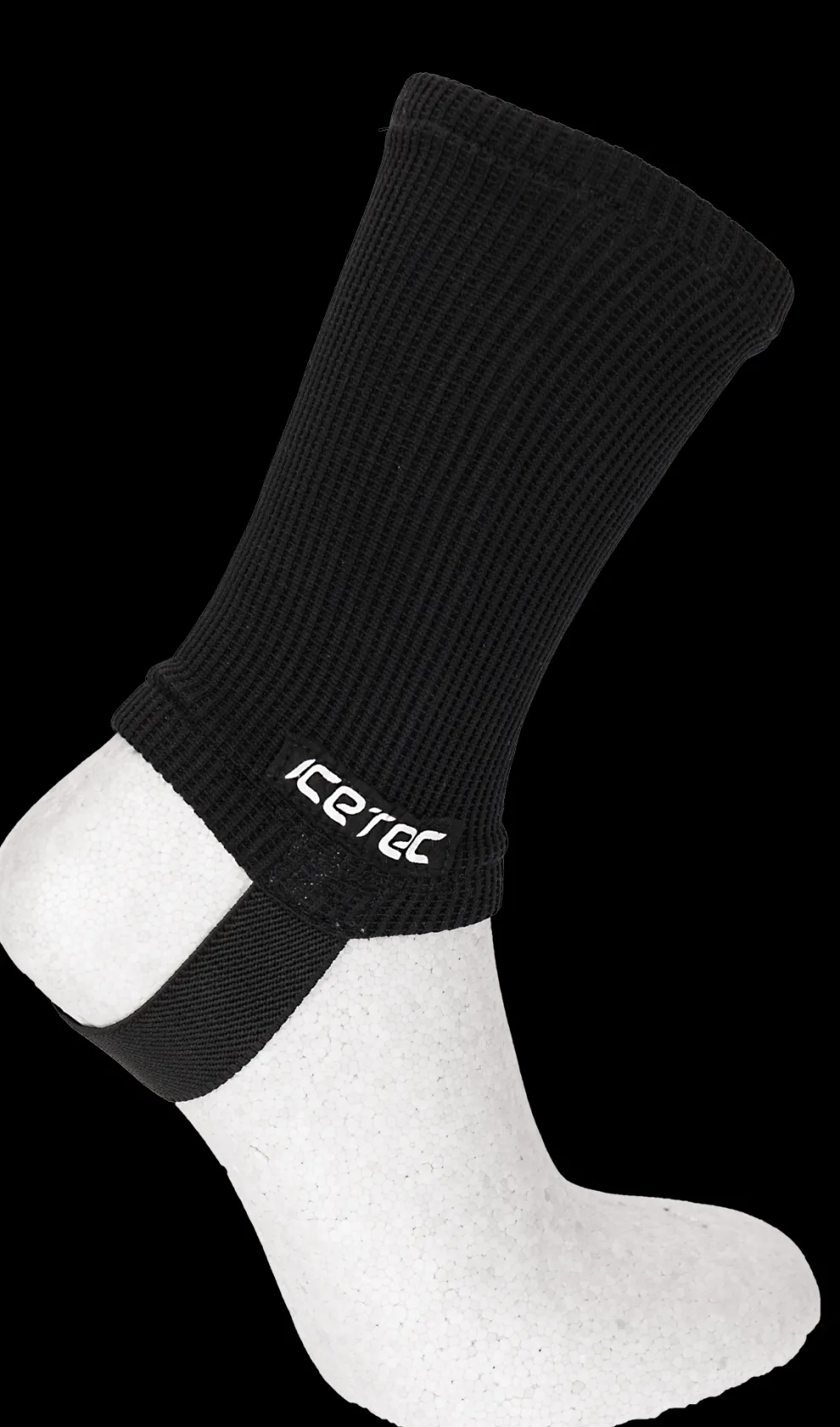Icetec snijvaste enkelsok shorttrack zwart