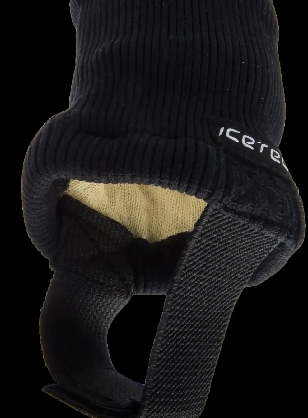 Icetec snijvaste enkelsok shorttrack zwart