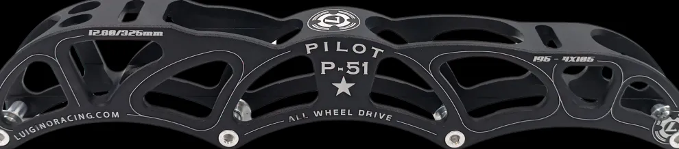 Luigino Pilot P-51 12.8 4x105mm 195mm zwart