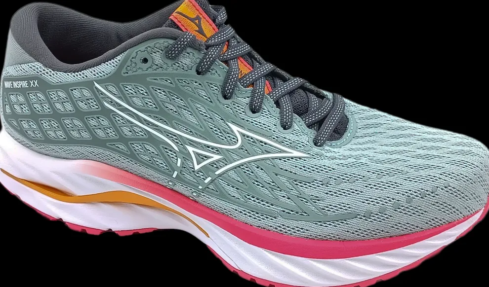 Mizuno Wave Inspire 20 gray mist / white / dubarry
