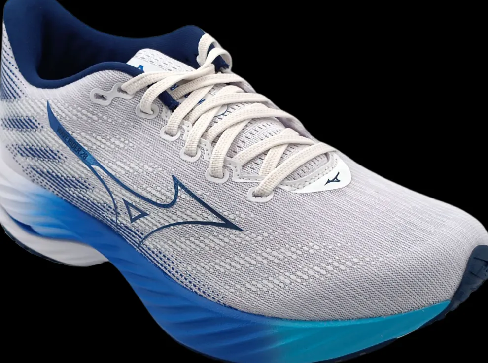 Mizuno Wave Rider 28 white/estate blue/mugen blue