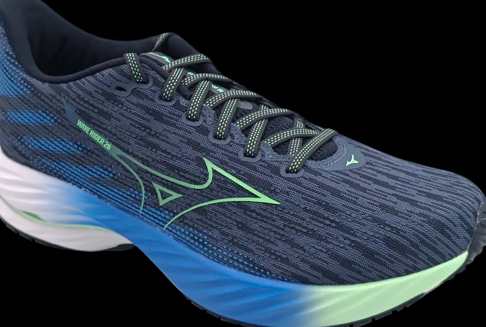 Mizuno Wave Rider 28 green/mugen blue