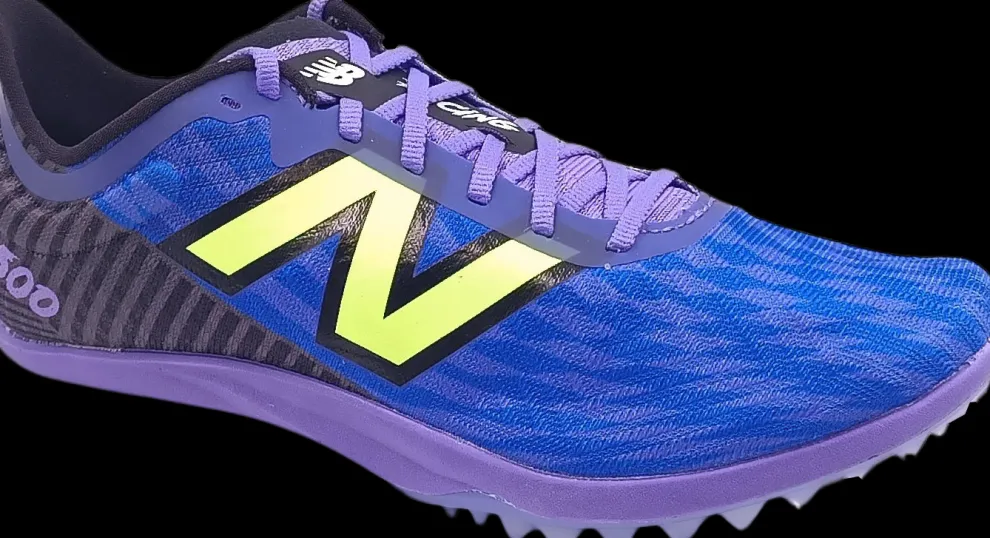 New Balance Spikes electric indigo met black WMD500C9
