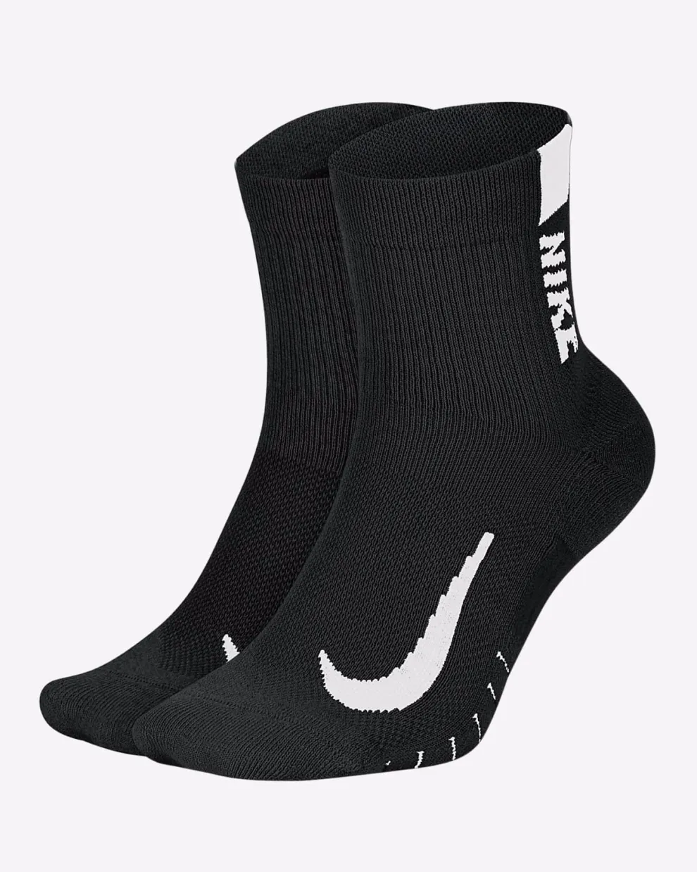 Nike Multiplier Ankle Socks 2 Pack Black