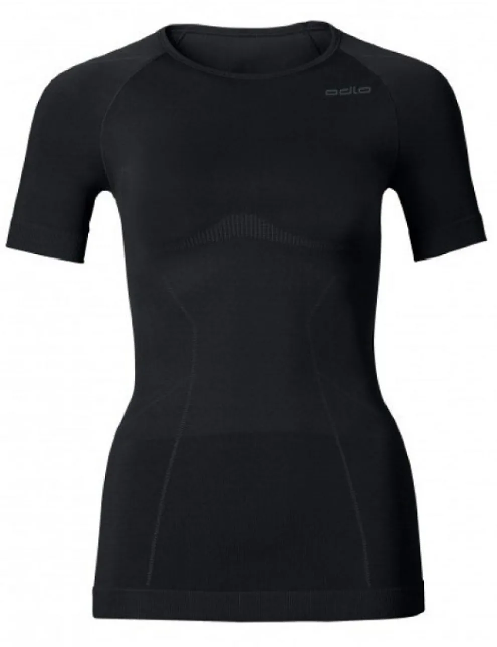 Odlo Dames Shirt Korte mouw/ Crew Neck Evolution light, Zwart