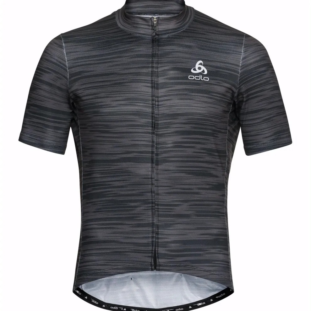 Odlo Wielershirt s/u collar s/s Full zip ES Cycling