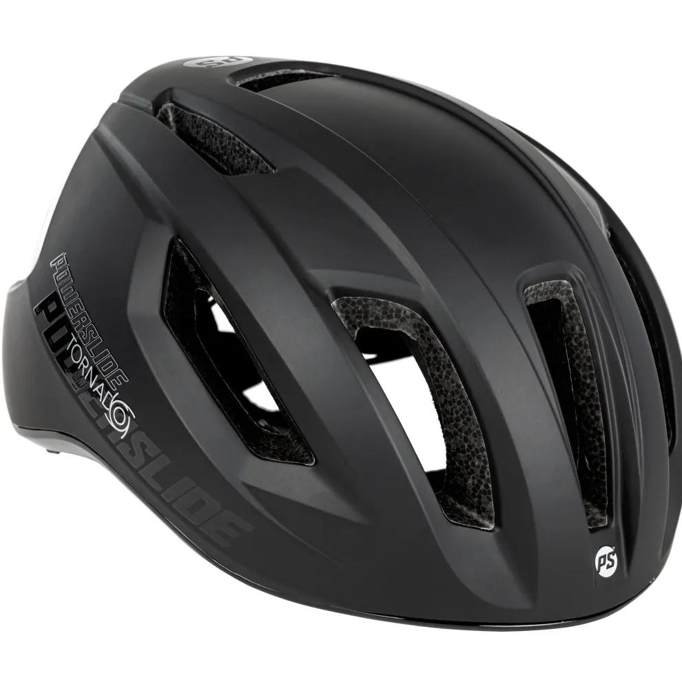 Powerslide Tornado fiets/skatehelm zwart/wit