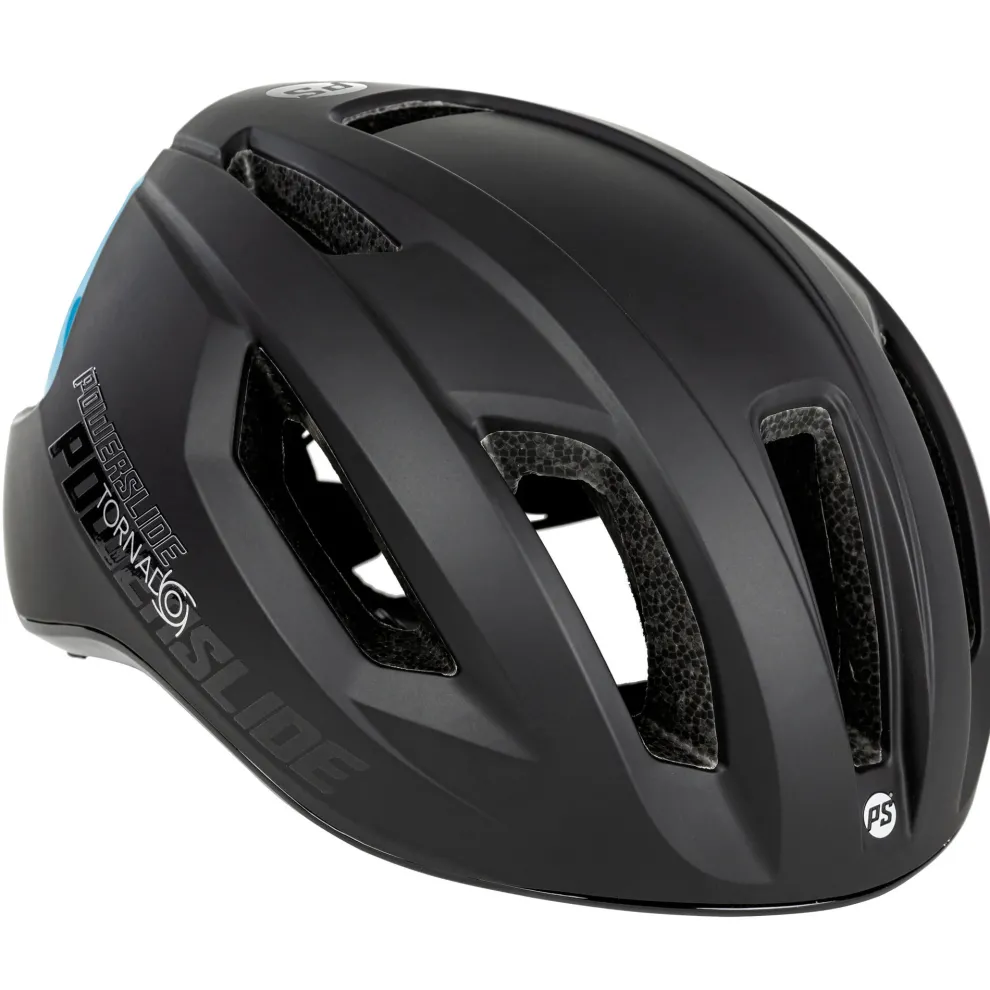 Powerslide Tornado fiets/skatehelm zwart/teal