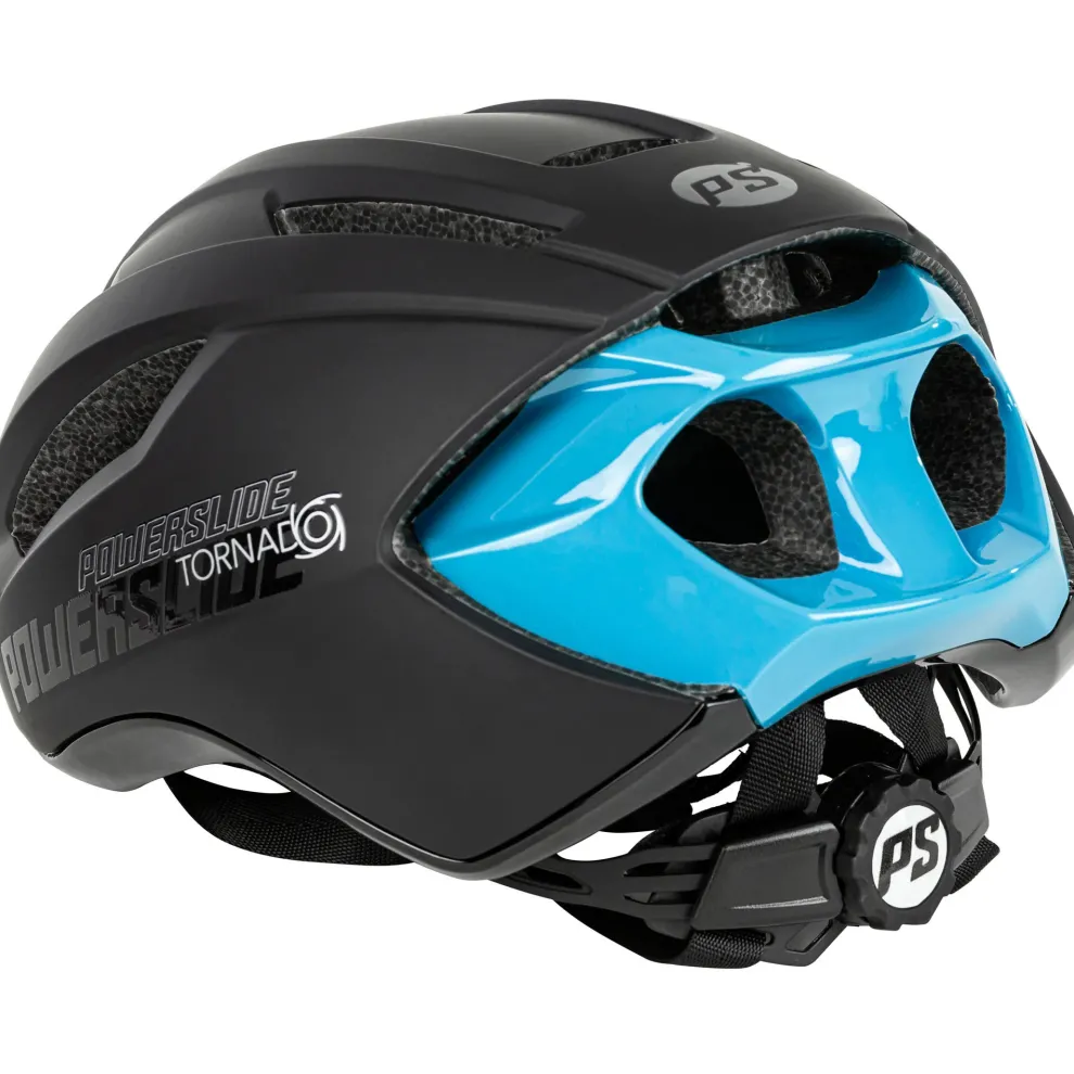 Powerslide Tornado fiets/skatehelm zwart/teal