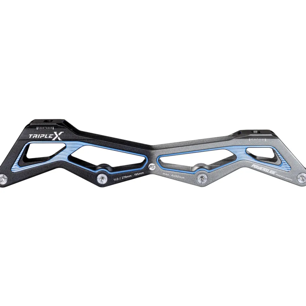 Powerslide Triple X5 90 zwart/blauw