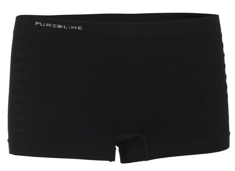 Pure Lime Seamless Boxer Black 0057 dames