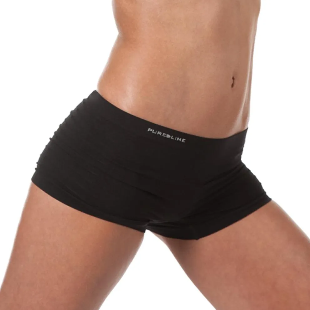 Pure Lime Seamless Boxer Black 0057 dames