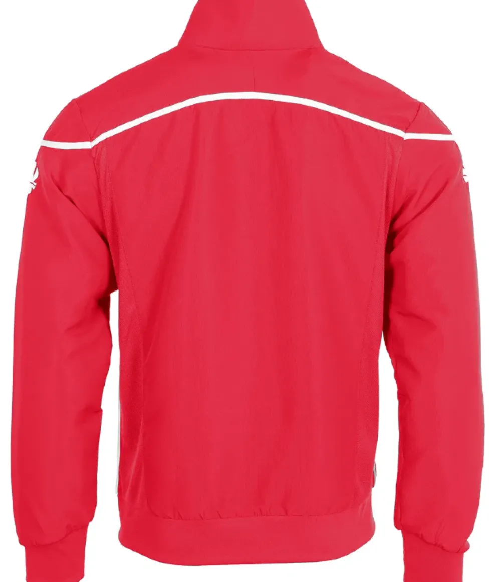 Reece Varsity Woven Jacket Unisex red-white