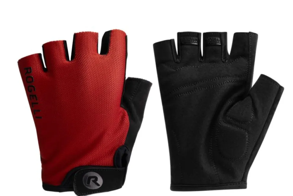 Rogelli cycling gloves core red