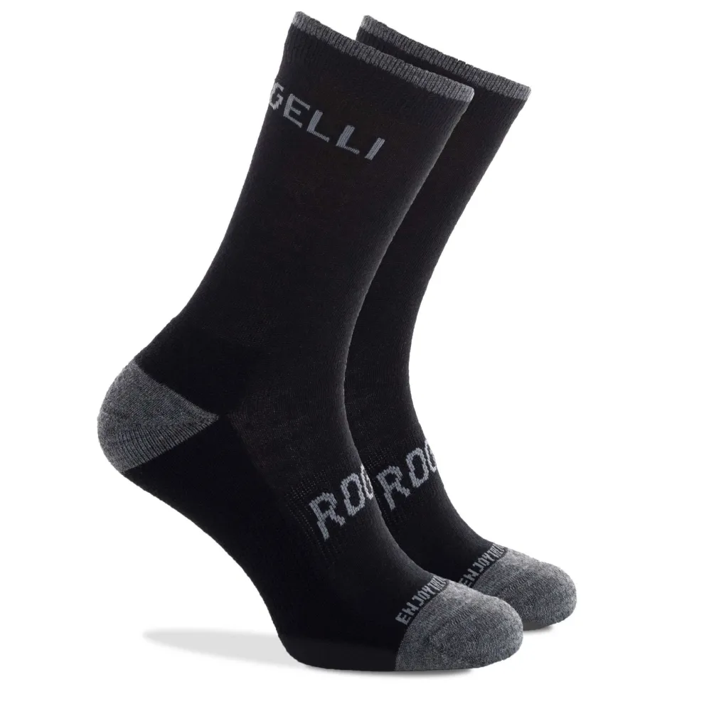 Rogelli wintersok merino wol zwart