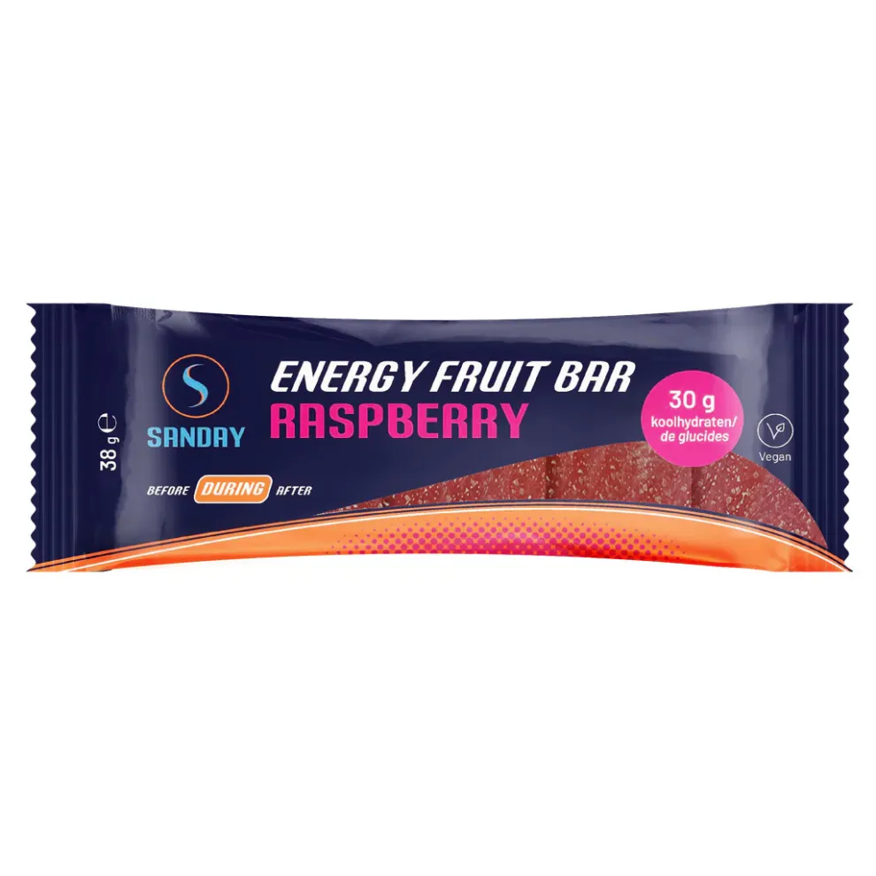 Sanday energy fruit bar rasberry 12 stuks