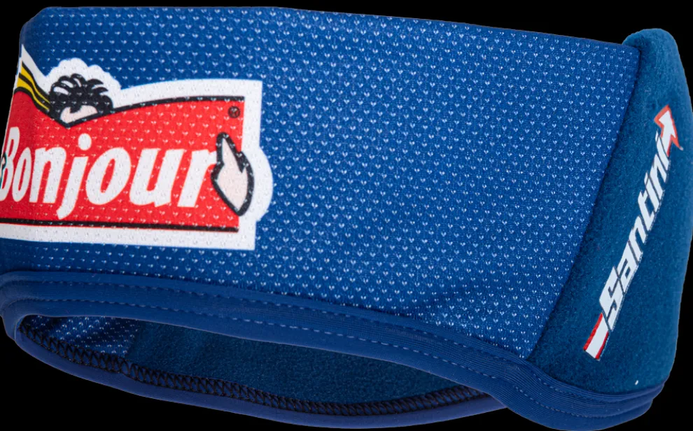 Santini navy hoofdband met windstopper
