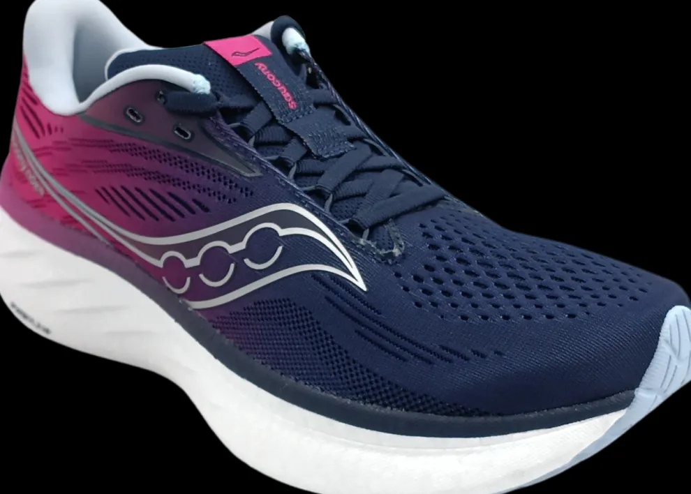 Saucony Ride 18 navy/ fuchsia