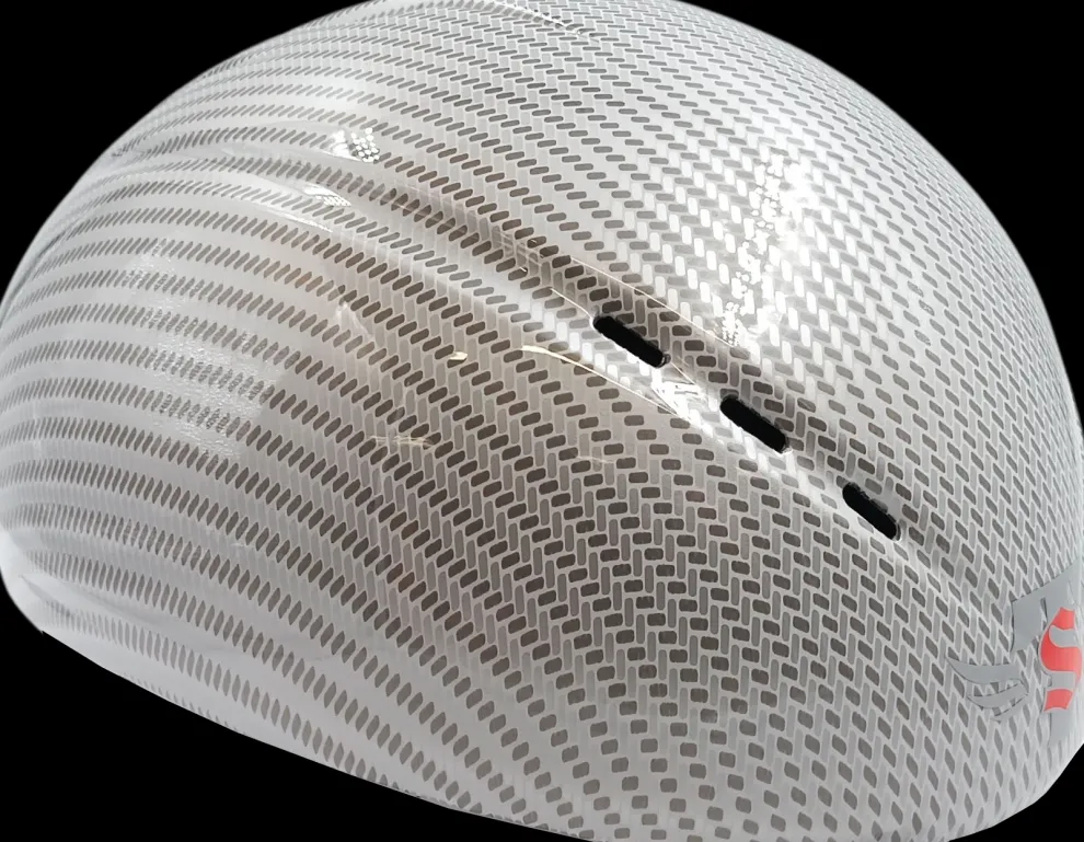 Skate-Tec schaatshelm 010 carbon zilver