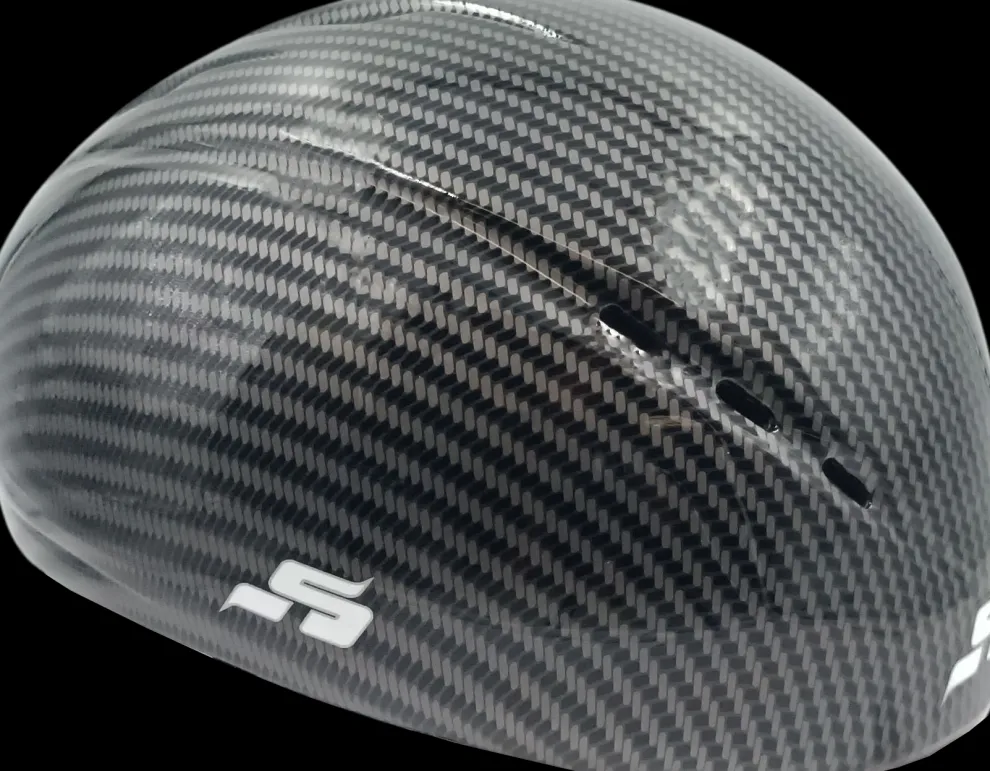 Skate-Tec schaatshelm 010 carbon zwart