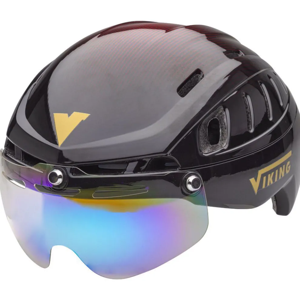 Viking Sparrow schaatshelm zwart/rood